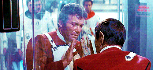 Kirk and Spock in The Wrath of Khan