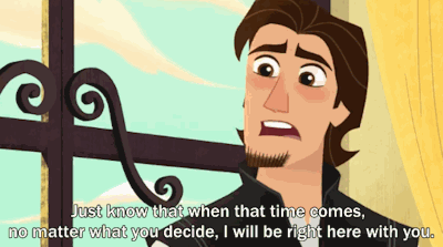 Rapunzel's boyfriend offers support in Rapunzel's Tangled Adventure.