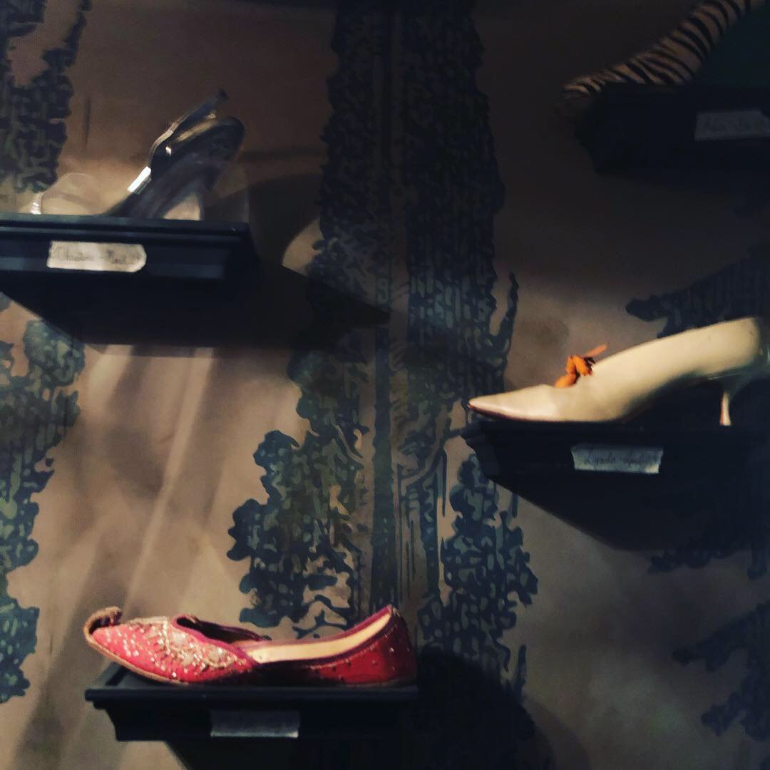 Shoes on the wall on the Chilling Adventures of Sabrina set.