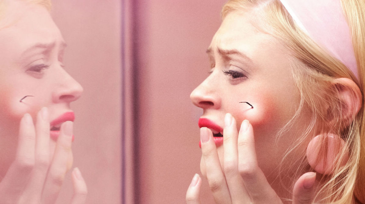 The red spot comes to life in scary stories to tell in the dark.