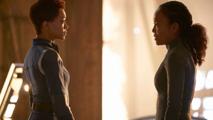 Sonequa Martin-Green as Burnham; Sonja Sohn as Burnham's mom