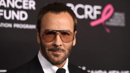 Designer/director Tom Ford on the red carpet, not insulting Melania Trump