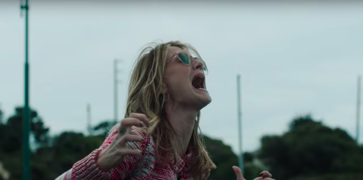 Laura Dern screaming in Big Little Lies.