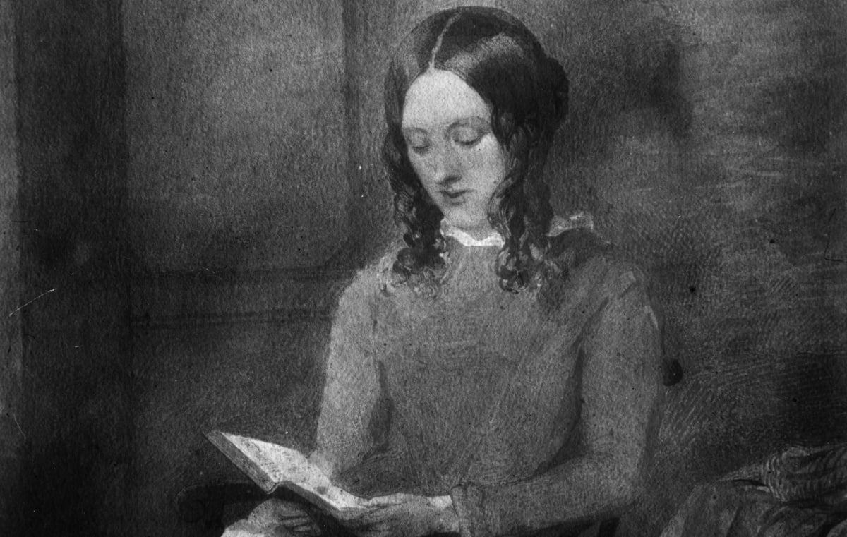 1851: English novelist and writer Charlotte Bronte (1816 - 1855). Her novel 'Vilette' is based on her experiences as a teacher in Brussels where she fell in love with a married man, Paul Heger. Watercolour by Paul Heger (Photo by Hulton Archive/Getty Images)