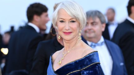 Actress Helen Mirren attends the screening of 'Girls Of The Sun (Les Filles Du Soleil)' during the 71st annual Cannes Film Festival at Palais des Festivals on May 12, 2018 in Cannes, France. (Photo by Pascal Le Segretain/Getty Images)