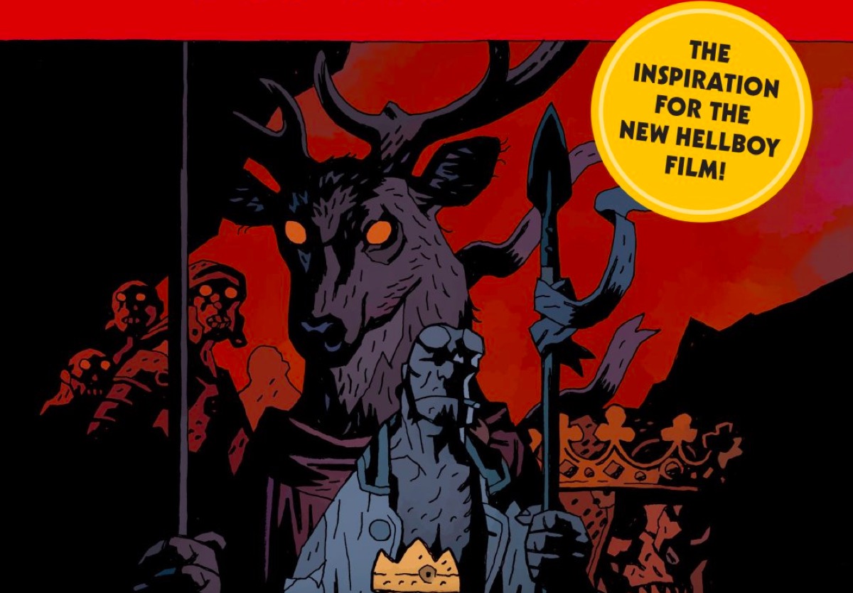 Hellboy comic cover.