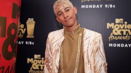 Actor Keiynan Lonsdale attends the 2018 MTV Movie And TV Awards at Barker Hangar on June 16, 2018 in Santa Monica, California. (Photo by Christopher Polk/Getty Images for MTV)