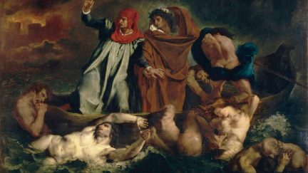 Dante and Virgil in Hell, also known as The Barque of Dante