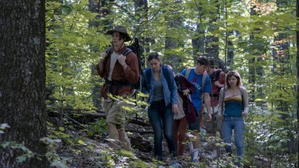 Jack Mulhern and Alex MacNicoll go camping in the society.