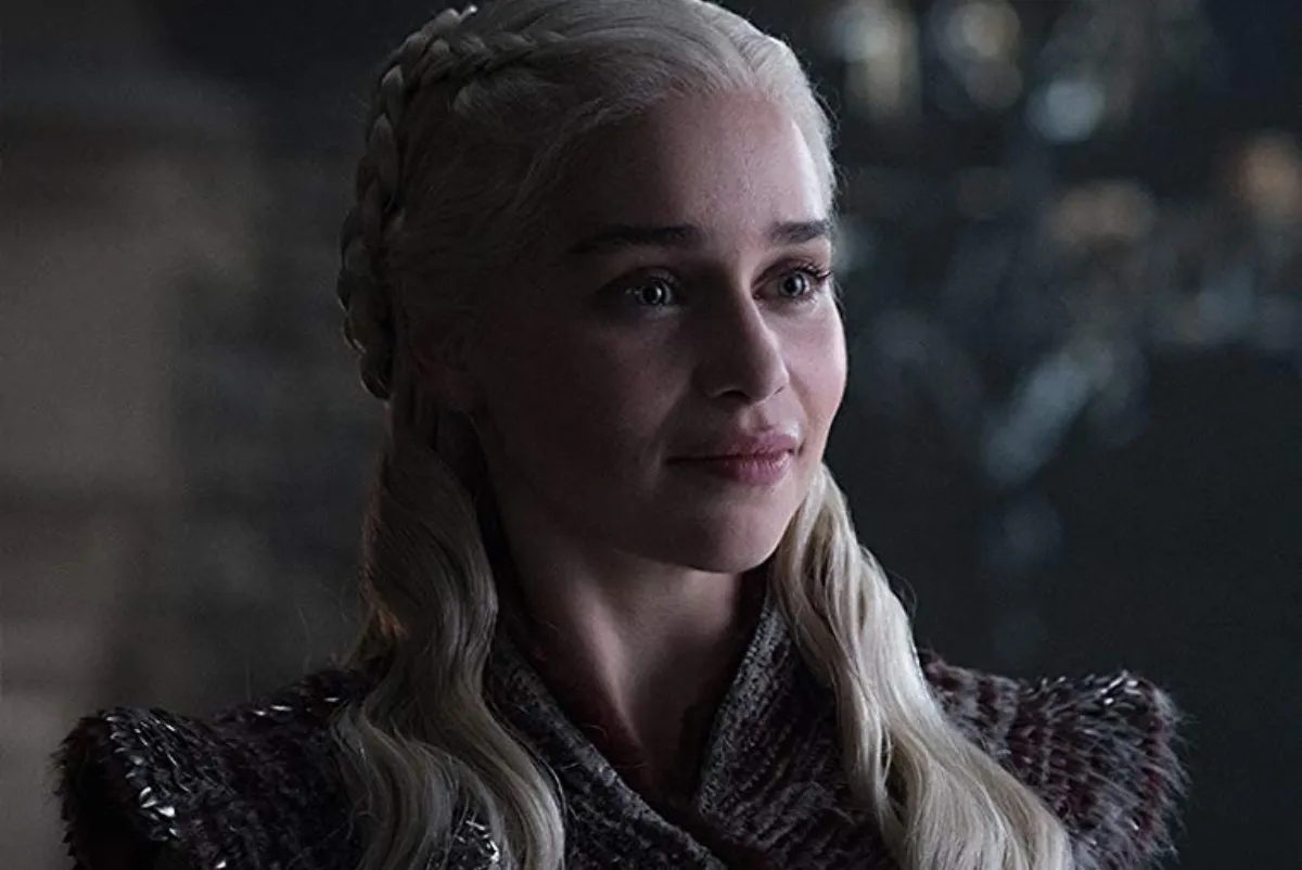 Primo piano di Daenerys Targaryen in HBO