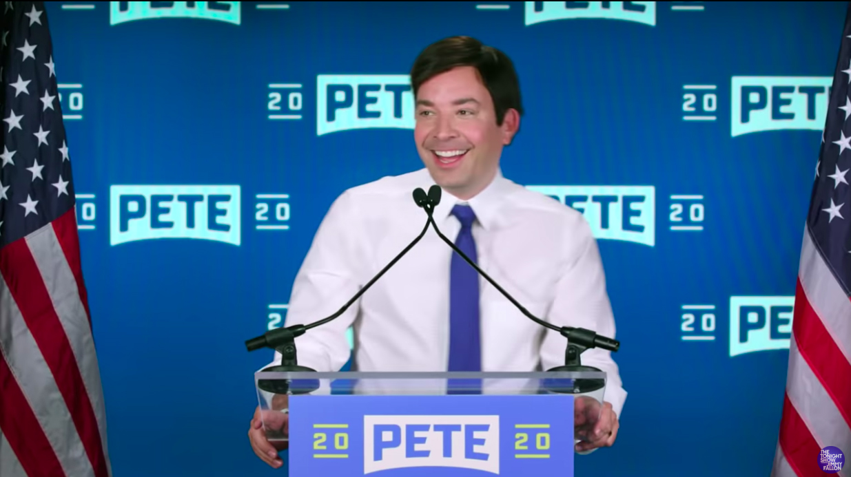 Jimmy Fallon as Pete Buttigieg on the Tonight Show