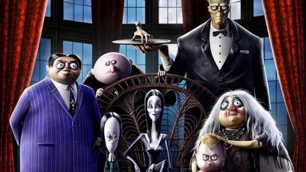 The poster for the animated film The Addams Family.