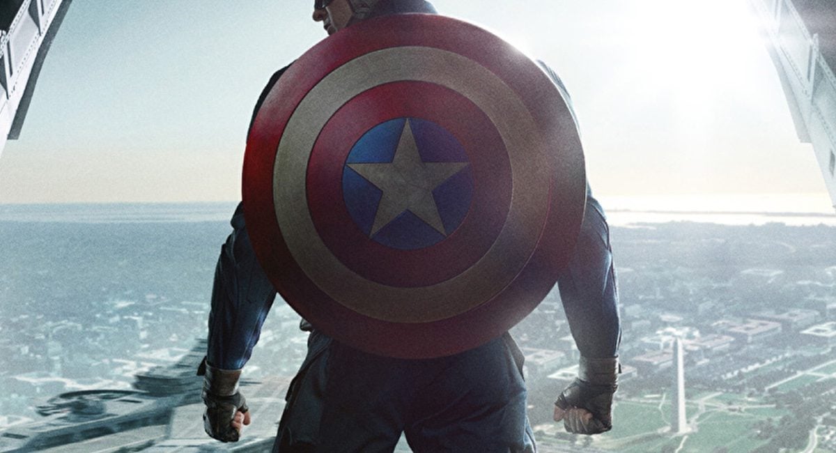 The poster for Captain America: The Winter Soldier.