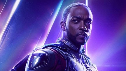 Sam Wilson on the poster for Avengers: Infinity War.