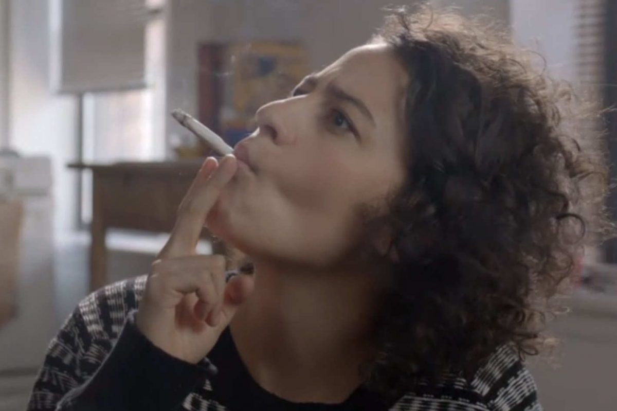 ilana smokes up in broad city.