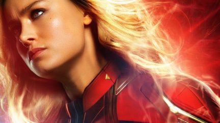 Captain Marvel takes to the skies in this poster for Captain Marvel.
