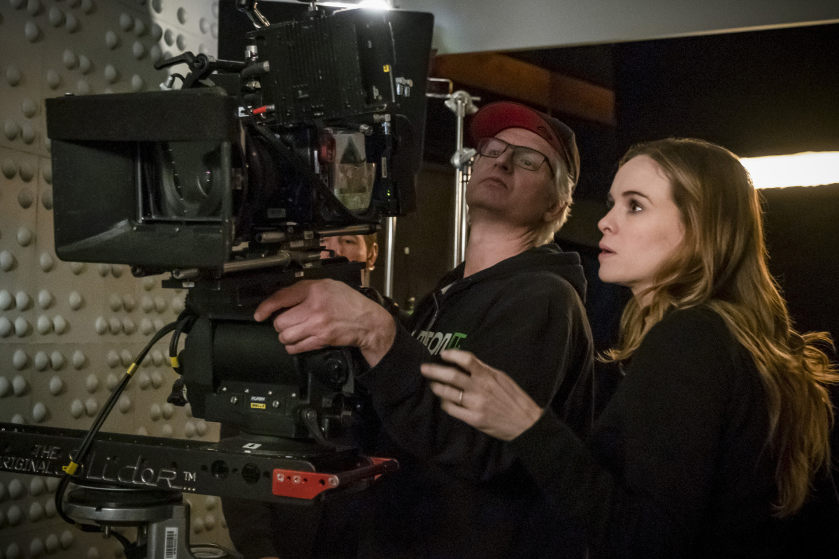 Pictured: Behind the Scenes with Director Danielle Panabaker.