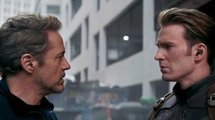 Steve Rogers and Tony Stark in 'Avengers' Endgame