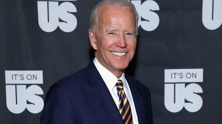 Joe Biden on the red carpet for his organization It's On Us.