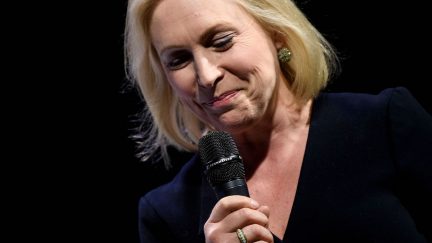 Kirsten E. Gillibrand (D-NY), a 2020 US Presidential hopeful, speaks during the 
