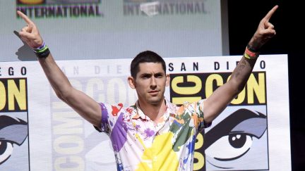 SAN DIEGO, CA - JULY 23: Writer/producer Max Landis at 'Doctor Who' BBC America official panel during Comic-Con International 2017 at San Diego Convention Center on July 23, 2017 in San Diego, California. (Photo by Kevin Winter/Getty Images)
