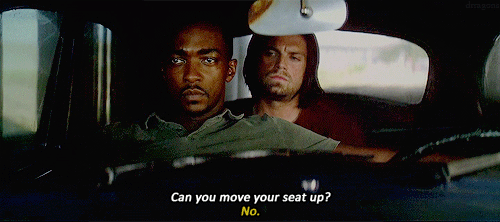 sebastian stan and anthony mackie as Falcon and Winter Soldier in Civil War.