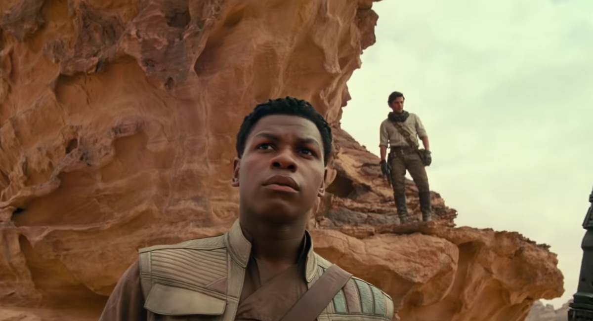 Finn (John Boyega) is ready for a fight in Star Wars: The Rise of Skywalker.
