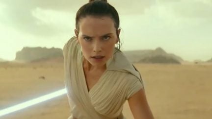 Rey readies herself for battle in the first trailer for Star Wars: The Rise of Skywalker