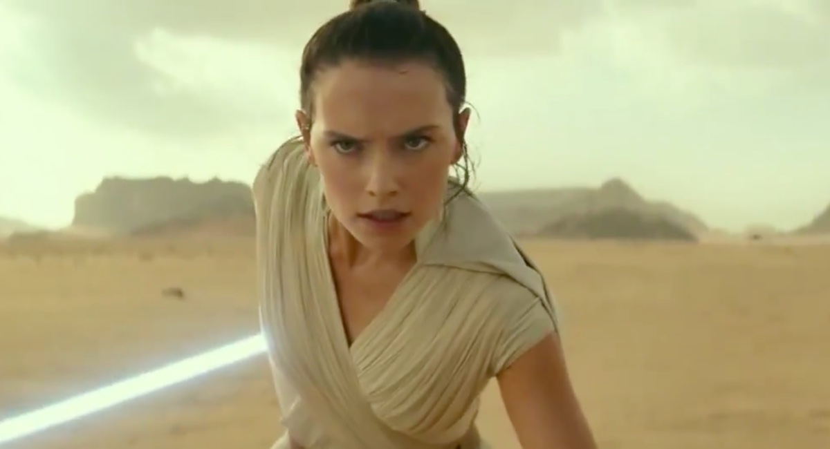 Rey readies herself for battle in the first trailer for Star Wars: The Rise of Skywalker