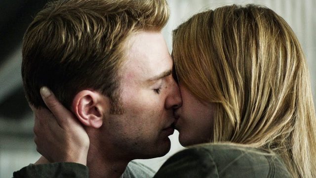 Steve Rogers and Sharon Carter kiss