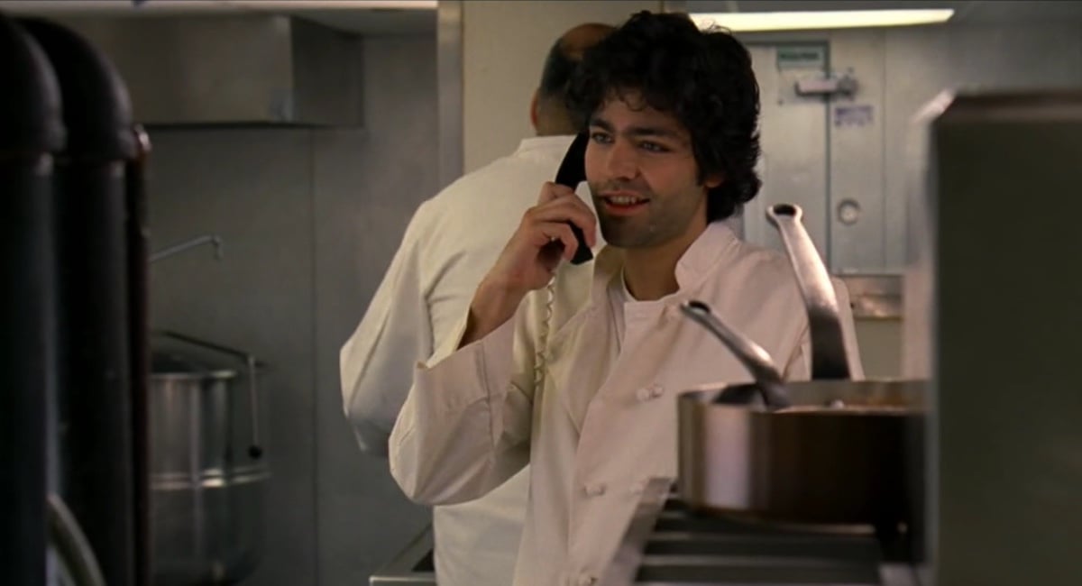 Nate (Adrian Grenier) encourages Andy to quit her job in The Devil Wears Prada.