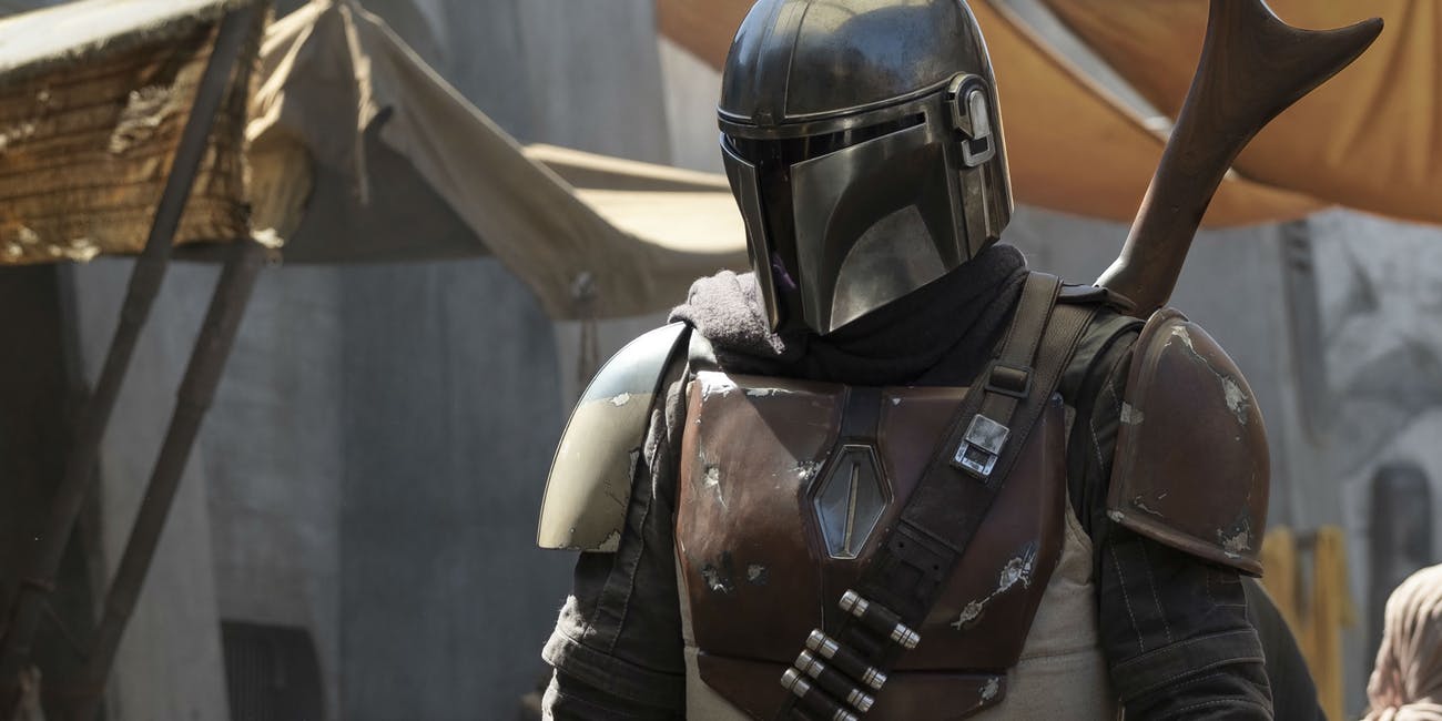 the mandalorian is the new star wars show starring pedro pascal on disney+..