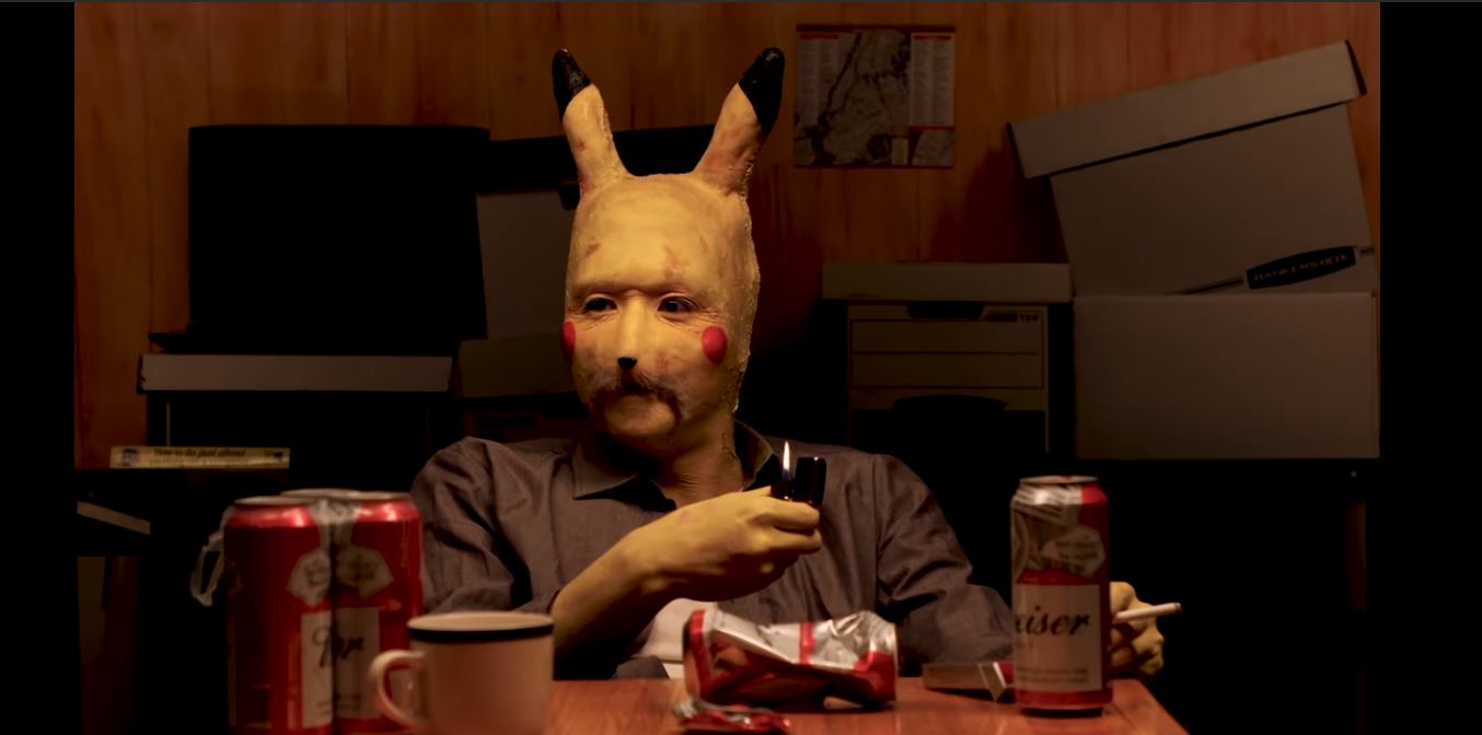 tommy kang plays pikachu as mccoughnaghy in true detective pikachu.