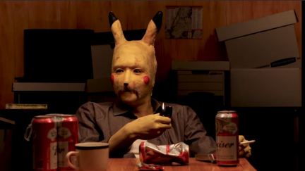 tommy kang plays pikachu as mccoughnaghy in true detective pikachu.