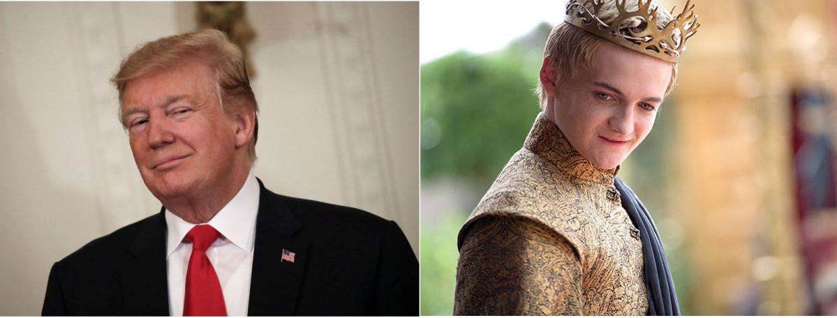 donald trump and king joffrey from game of thrones