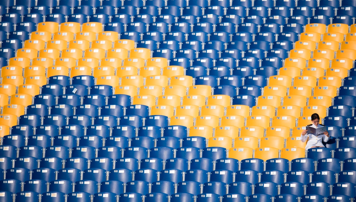A United States Naval Academy midshipmen awaist the graduation ceremony in Annapolis, Maryland, on May 25, 2018. (Photo by JIM WATSON / AFP) (Photo credit should read JIM WATSON/AFP/Getty Images)