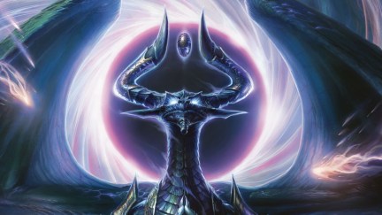 war of the spark spoilers with the dragon god nicol bolas taking in all the trouble he's caused like a dragon version of a cat