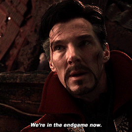 Doctor Strange We're in the endgame gif