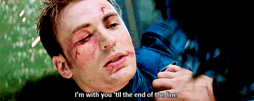 Steve Rogers I'm with you til the end of the line