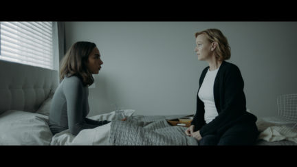 A geneticist who fears that her son may be becoming a serial killer, creates a group of clones in an attempt to cure him of his psychopathic tendencies by allowing him to relive the murder of his first victim. Ashley (Aurora Perrineau) and Victoria (Samantha Mathis).