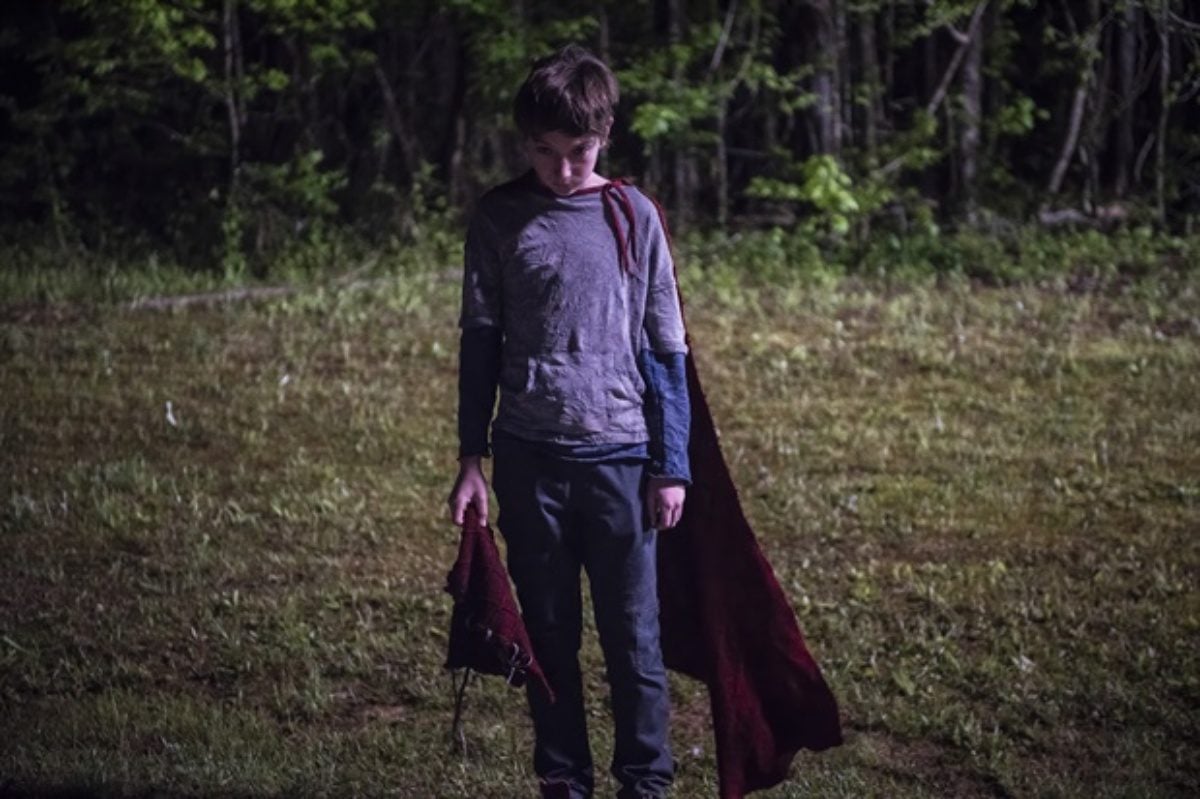 Jackson A. Dunn in Brightburn (2019) answering the question "What if Superman were a tiny asshole?"