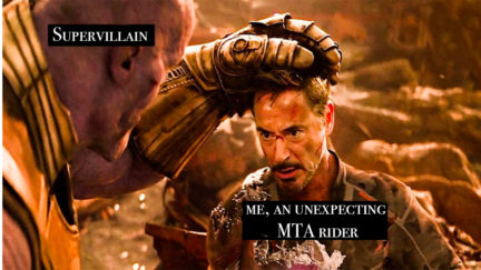 Thanos as a supervillain, Iron Man as a New Yorker