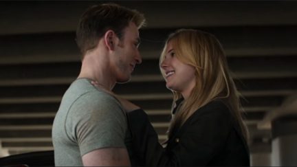 Steve Rogers and Sharon being cute but sadly we have to watch