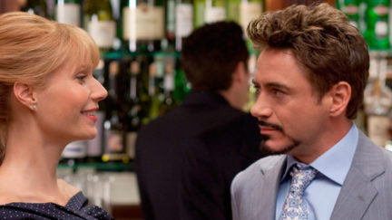 Pepper Potts and Tony Stark in Iron Man 2