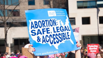 Abortion rights protest sign