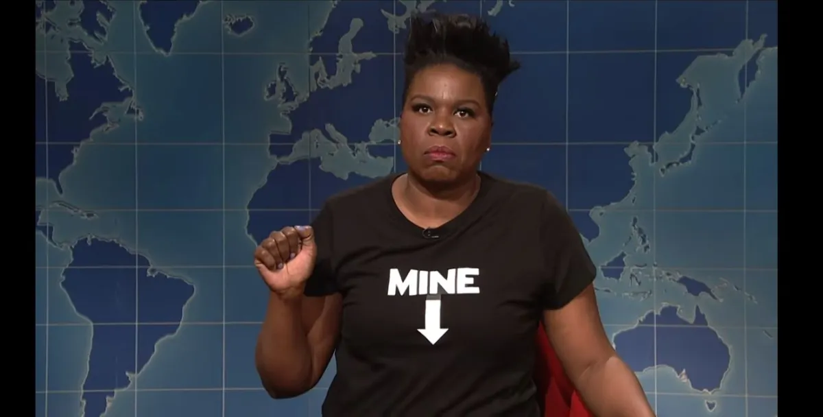 leslie jones rips the alabama abortion ban on saturday night live's weekend update.