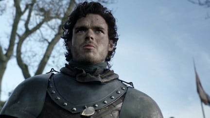 Robb Stark (Richard Madden) ponders his next move on Game of Thrones.