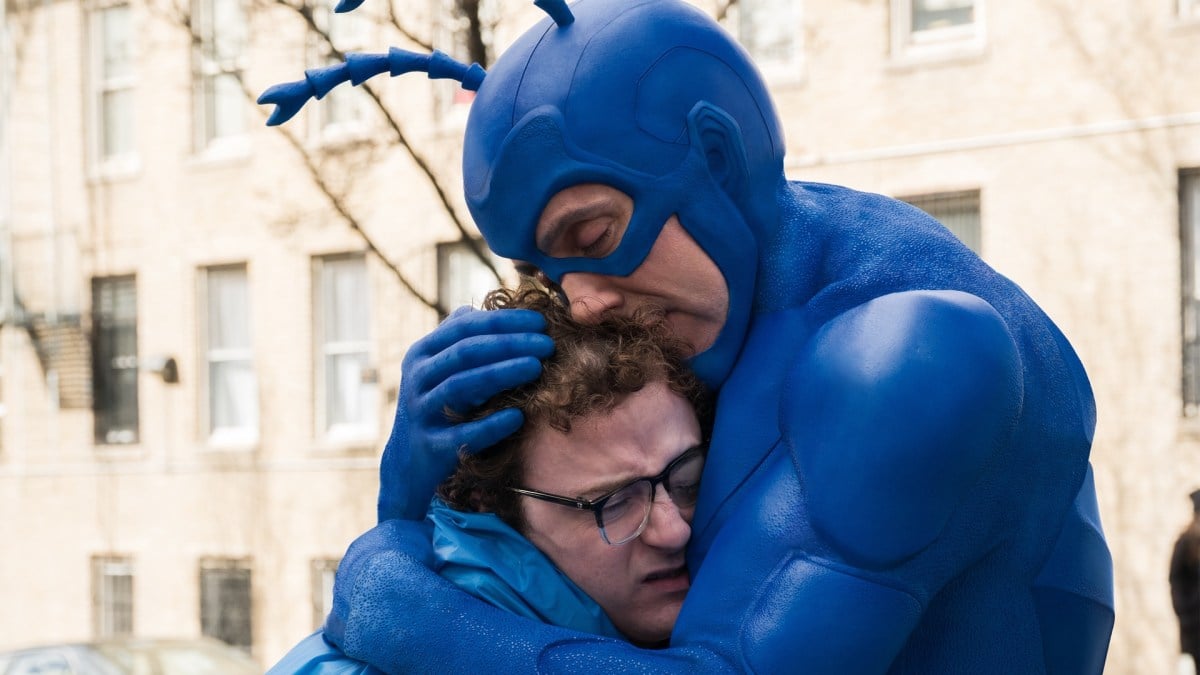Peter Serafinowicz as The Tick Griffin Newman as Arthur Everest in the tick.