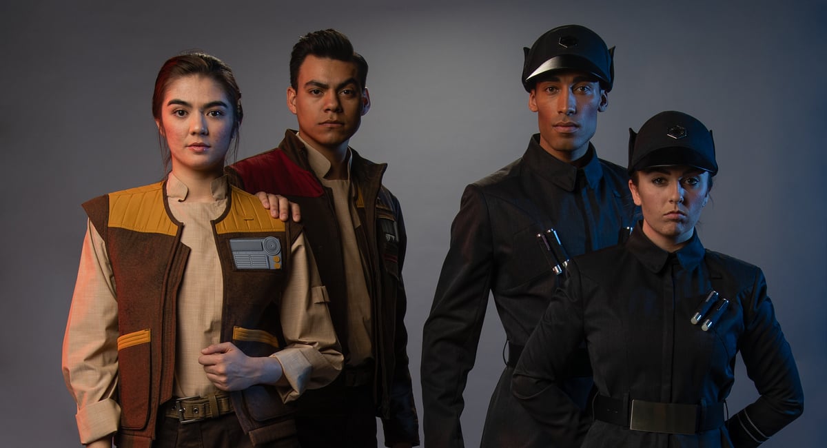 The Resistance and the First Order are ready to fight at Star Wars's Galaxy's Edge.
