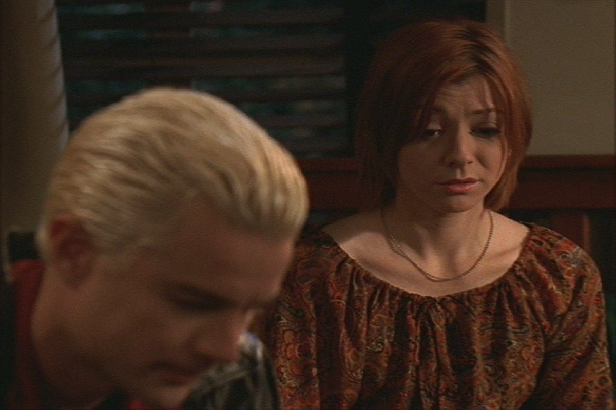 Willow and Spike on Buffy the Vampire Slayer.